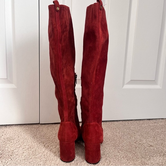 Sam Edelman HAI Knee High Suede Boot Paprika 9.5 - Picture 4 of 10